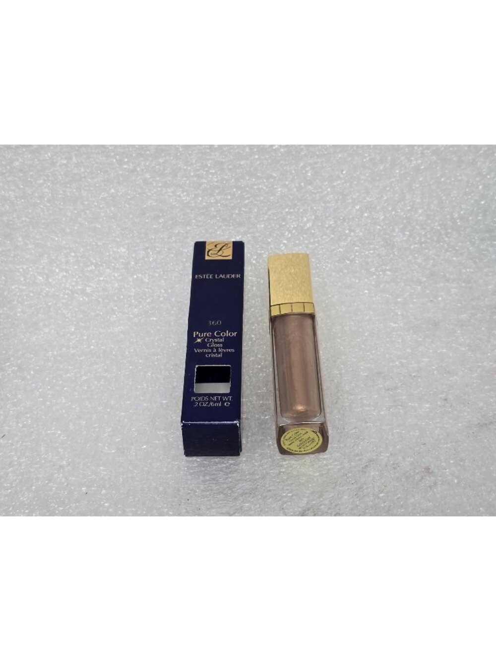 Estée Lauder Pure Color Crystal Lip Gloss 360 Goldlight .2 Oz/6 Ml New In Box